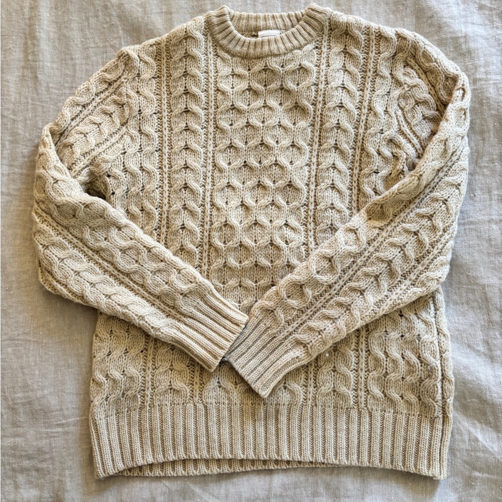 Vintage Wool Fisherman/Aran Sweater